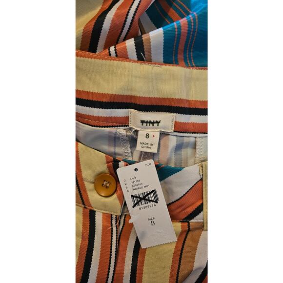 New Anthropologie Tiny Camelia Stripe Pants $160 SIZE 8 Multicolor - Picture 6 of 6